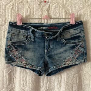 EUC  Almost Famous Mid Rise Blue Jeans Shorts
